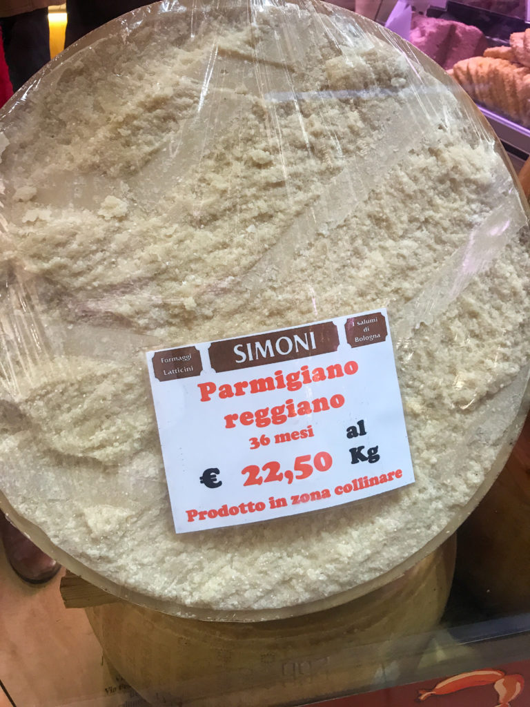 Parmigiano Reggiano in Bologna